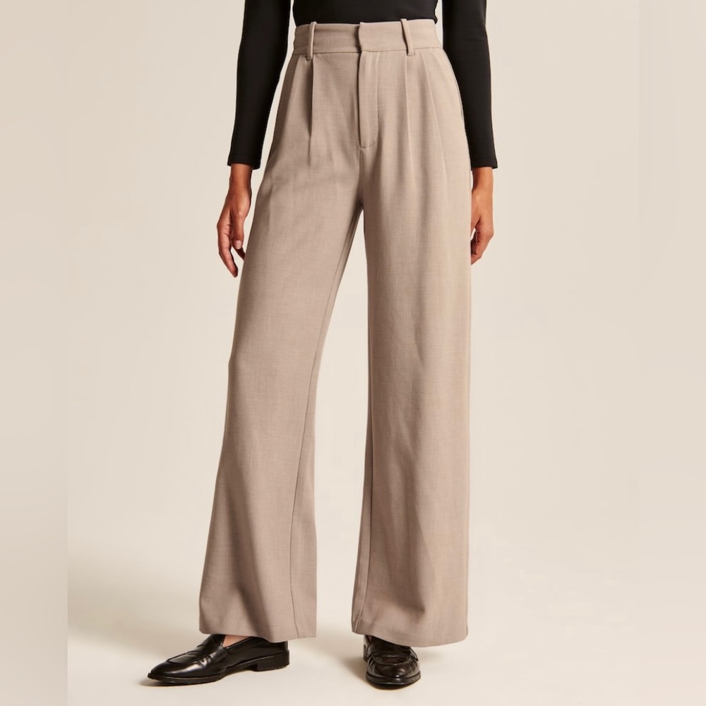 Abercrombie Tailored Wide Leg Pants